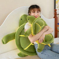 Peluche tortue super douce avec rembourrage en coton PP, grand oreiller de lit pour soulager le stress