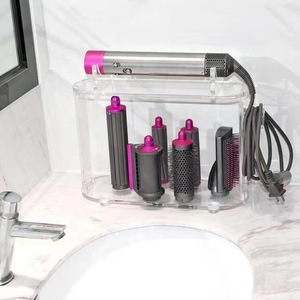 <span class=keywords><strong>Airwrap</strong></span> Styler Zubehör Aufbewahrungshalter Acryl 6-Loch Arbeitsplatten-Organizer Ständer für Lange Aufsätze Einzelhalterung - Product Image 2