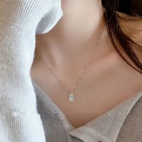 Ensemble de bijoux fins de luxe en argent 925 et plaqué or 18 carats, collier et boucles d'oreilles, pendentif en diamant de laboratoire ovale à haute teneur en carbone de 0,5 ct