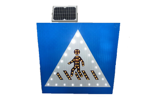 توجيه تحذير لمرور المشاة <span class=keywords><strong>led</strong></span> بالطاقة الشمسية العاكسة لسلامة المرور - Product Image 4