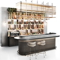 Bar à cocktails personnalisé Station Restaurant Bar Comptoir Design Équipement de bar