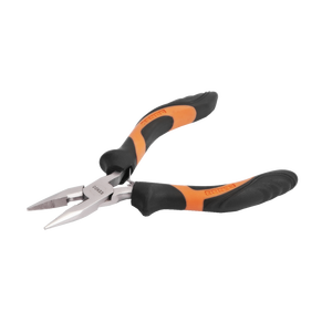 Mini Alicates de punta larga Kendo de 115mm, alicates industriales de acero al carbono DIY, mango de PVC para cortar, prensar, sujetar, mandíbula dentada, OEM - Product Image 1