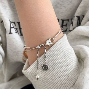 สร้อยข้อมือเงินแท้ S925 ลายการ์ตูน ปรับขนาดได้ เหมาะสำหรับผู้หญิง สวมใส่ได้ทุกวัน - Product Image 1