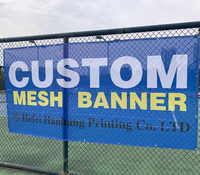 Bannière publicitaire personnalisée en maille, bannière suspendue pour promotion routière, grande taille, impression numérique, bâche robuste en PVC, maille de clôture