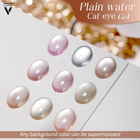 Vinimay TPO Free Light 9 couleurs Gel magnétique effet œil de chat réfléchissant de haute qualité avec logo personnalisé, blanc clair lune