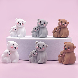 ลูกปัดของเล่นซิลิโคนรูปหมีสำหรับเด็กทารก 3 เดือนขึ้นไป อุปกรณ์เสริมจี้แบบเคี้ยวได้แบบนุ่มสำหรับทุกเพศ - Product Image 3
