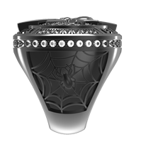Bague de championnat sportif personnalisée, bague plaquée noir Halloween, bijoux en pierres précieuses gravables avec logo pour football, basketball, baseball