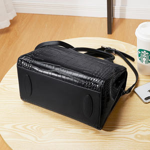 Sac à main bandoulière personnalisé en cuir véritable pour femme, motif <span class=keywords><strong>crocodile</strong></span> - Product Image 4