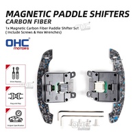 Paddle Shifter Magnetik Serat Karbon Forged Merah/Biru untuk Setir Chevy Corvette C8 Z06 Zr1 Z51 2020-2026 (Stok AS)