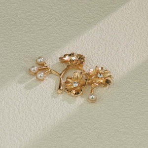 Ancient Style Hair <b>Accessories</b> Alloy Gold Plated Pearl Flower Branches Diy Jewelry <b>Wedding</b> Hair Clips - Product Image 2