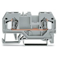 281-901 Bornier de raccordement industriel DIN Rail gris, connecteur traversant, en stock, de fabrication allemande 281-901