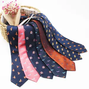 Özel yapılmış ipek jakarlı dokuma kravat yenilik kravat