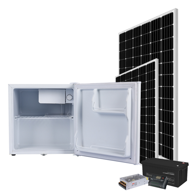 Wholesale Small Volume 50 Liter 12/24 Volt Portable Camping Fridge Freezer Solar Powered Refrigerator With Battery for Car Use