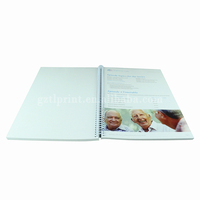 Boucle blanche en plastique Softcover Spiral Book Printing Wire O Bound Book Printing Company