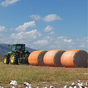 Hot Sell Colourful Cotton <b>Plastic</b> Packing Wrap Film Cotton Bale Wrap for Cotton Picker 7760 / CP690 - Product Image 3