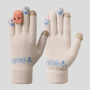 Sarung tangan rajut wanita musim dingin, sarung tangan penggunaan sehari-hari lucu, sarung tangan hangat tangan musim dingin, sarung tangan <span class=keywords><strong>Funky</strong></span> rajut - Product Image 5