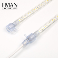 Lampu Strip LED AC 220V SMD 2835 Tahan Air IP65 Lapisan PVC Sambungan Pria Wanita untuk Dekorasi Rumah 3000K/4000K/6000K CRI 80