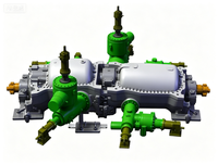 Centrale de cogénération à turbine à vapeur à contre-pression Bowzon 312 MW pour l'extraction de gaz naturel, éco-responsable, avec pompe PLC pour l'alimentation industrielle