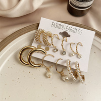 Desain Terbaru 9-In-1 Wanita Anting-Anting Set Grosir Perhiasan