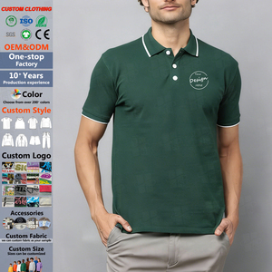 Customize Men Polo Shirt High Quality 180g Regualar Fit Solid Golf Casual Quick Dry Fit Embroidery Pique Polo Shirt for Men