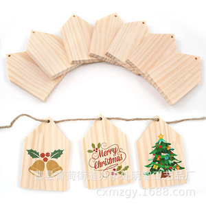 Etiquetas Decorativas de Madera, Color Natural, Forma Especial, Adornos Navideños, Manualidades, Uso en Interiores del Hogar, Ecológicas - Product Image 3