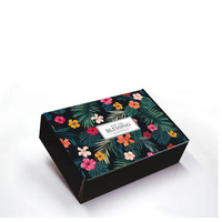 Petites boîtes d'expédition en carton avec Logo en feuille d'or, bon marché, coffret cadeau pour abonnement de soins de la peau