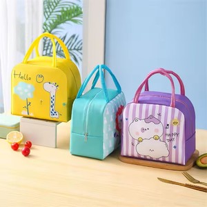 Sac de boîte à lunch thermique Animal de dessin animé pour femmes enfants enfants Portable pique-nique école Bento nourriture refroidisseur stockage fourre-tout sacs - Product Image 3