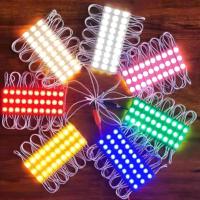 Module LED SMD 2835 miniature en gros, DC12V, 3 LED, 60*11mm, 1,5W, haute luminosité, IP65, blanc froid, dimmable, lettres de signalisation extérieure