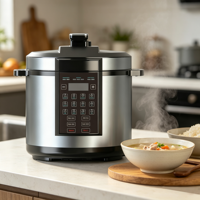 Cuisinière électrique multifonctionnelle 8-en-1 pour la maison, avec fonctions programmables de cuisson sous pression, de sauté et de maintien au chaud pour la cuisine domestique