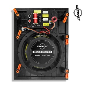 80 Wát hình chữ nhật không khung trong Wall <span class=keywords><strong>Mount</strong></span> 8Ohm Hifi 8 inch 2way Surround Trần loa cho bệnh viện công cộng nhà hàng - Product Image 6