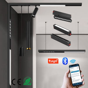 Nouveau système d'éclairage sur <span class=keywords><strong>Rail</strong></span> magnétique à LED, 220V, wi-fi à intensité réglable, nouveau modèle moderne, grill <span class=keywords><strong>pour</strong></span> les murs, fermeture magnétique - Product Image 1
