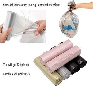 Bolsas de Basura Desechables de Polietileno con Sellado Térmico Pequeño Huamaohengchun para Contenedores de Basura de Oficina y Baño - Product Image 3