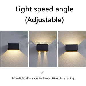 <span class=keywords><strong>Badu</strong></span> IP65 Étanche Garantie 2 ans Appliques murales LED Aluminium 3000K Réglable Carré Angle de faisceau 180° pour Jardin Cour Extérieur - Product Image 4