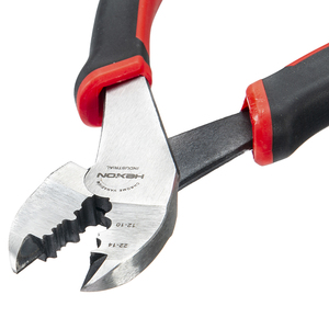 Điện thợ điện Công cụ 8 "55 # Thép Carbon xử lý nhiệt bề mặt đánh bóng TPR bi-màu xử lý dây crimping plier - Product Image 5