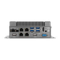 PC Box Embedded Kelas Industri Intel J6412 N97 Core I3 I5 I7 CPU 9~36V Tegangan Lebar Layar Ganda untuk Otomasi Industri