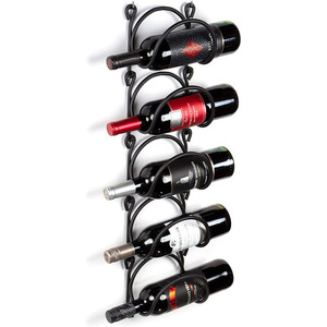Towel Rack Wall Mounted No Drill Black Iron 5 Layer Multi Functional For <b>Bathroom</b> Towels And <b>Accessories</b> - Product Image 3