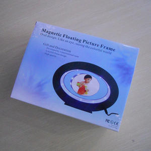 दीर्घवृत्त आकार diy चुंबकीय लेविटेशन फ्लोटिंग ब्लैक फोटो फ्रेम - Product Image 4
