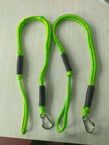 Barco PWC Bungee Dock Line, cuerda de amarre con clip de acero inoxidable Accesorios para barcos, (verde y amarillo - Product Image 6