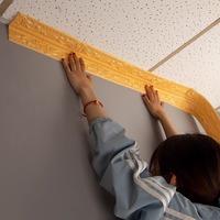 Bordure décorative 3D autocollante en mousse pour plinthe, mur, plafond et corniche, pour la décoration intérieure