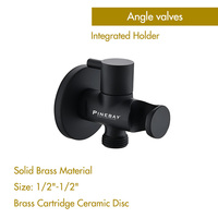 Vanne de bidet en laiton PINEBAY, commande hydraulique, vanne d'arrêt, application générale de l'eau, pulvérisateur, douche, pulvérisateur