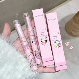 Gloss à lèvres solide Shiya, effet miroir, eau légère, lèvres dessinées au trait, gel hydratant, blanc, effet liftant, couleur durable, transparent, 2g - Product Image 4