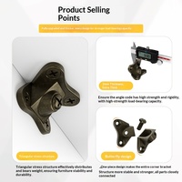 Accessoires de connexion trois-en-un non ouvrables pour meubles : support d'étagère papillon pour montage DIY de armoire, table, chaise, lit