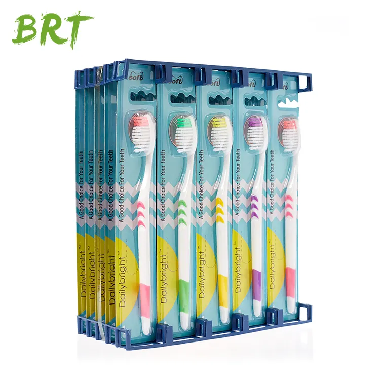 Plastic adult toothbrush and toothpaste inside wholesale disposable toothbrush
