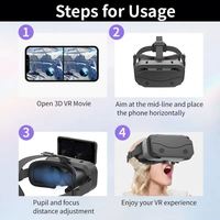 2023新款VR耳机3D眼镜耳机头盔VR兼容游戏视频盒虚拟现实眼镜