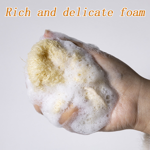 Offre Spéciale éponge de bain en luffa personnalisée entièrement naturelle Pouf de douche Boule de bain pour une exfoliation efficace - Product Image 5
