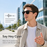 Lunettes Intelligentes IA avec Caméra 8MP, Enregistrement Vidéo HD, Appel, Traduction IA, Transfert Wi-Fi pour Hommes et Femmes