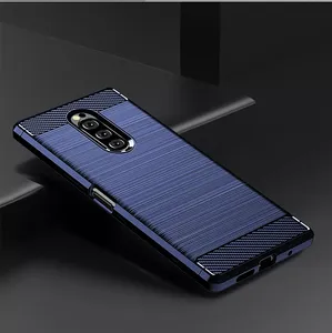 السيليكون الخليوي ألياف الكربون علبة هاتف خاصة بهواتف HTC U11 عيون الحياة واحد X2 زائد الرغبة 12 زائد U12 الحياة الهاتف المحمول غطاء