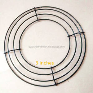 حجم كبير 24 بوصة إطار معدني إطار إكليل قاعدة إكليل لعيد الميلاد ديكور باب معلق - Product Image 5