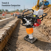 Rouleau compacteur vibrant à moteur Qiyun, haute fréquence, 5,0-6,5 CV, certifié CE/EPA