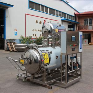 Nieuwe volautomatische horizontale 304 roestvrijstalen stoomwater spuitretortsterilisator voor de voedingsindustrie - Product Image 3